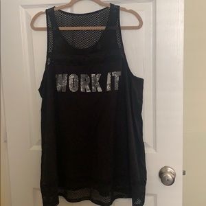 Plus size - Black Workout Tank